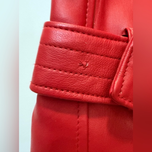 Vintage Wilson Leather Red Leather Jacket - Size M - Picture 12 of 13